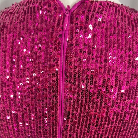 Eliza J Elegant Sequin Dress in Pink Size 4 - Picture 9 of 11